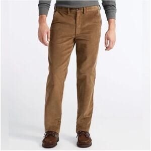 L.L. Bean Men's Brown Classic Fit Corduroy Straight Leg Pants Size 35x30 Preppy